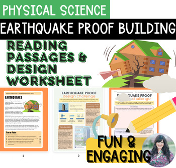 Preview of Building an Earthquake - Proof Building, Science Worksheet
