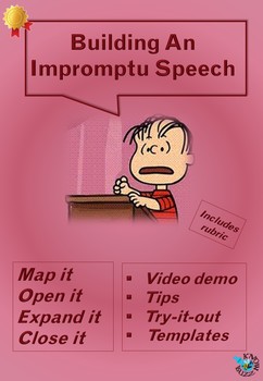 Preview of Building an impromptu speech - guidance and practice