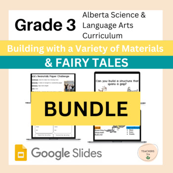 Preview of Building and Fairy Tales BUNDLE! (Grade 3 Science  & Language Arts) 