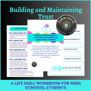 Preview of Building and Maintaining Trust: A Life Skills Workbook for High School Students