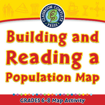 Preview of Building and Reading a Population Map - Activity - NOTEBOOK Gr. 6-8