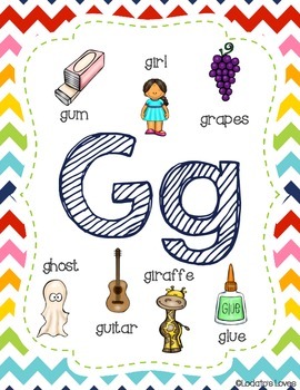 Building our Letter Recognition: All About the Letter G by Lodato's Loves