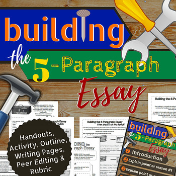 Preview of Building the 5-Paragraph Essay (Upper Elem/Middle School)