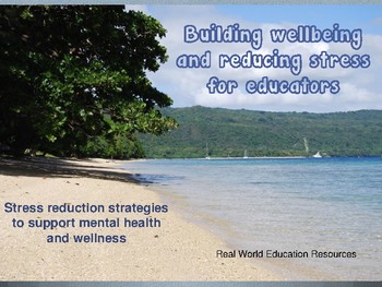 Preview of Wellness for teachers slideshow to reduce stress and burnout