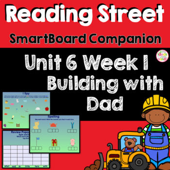 Preview of Building with Dad SmartBoard Companion Kindergarten