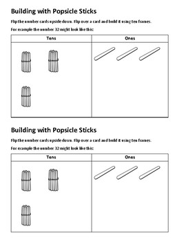 Popsicle Stick Bundles (1, 10, and 100) by The Primary Platypus