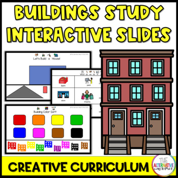 Preview of Buildings Interactive Slides Curriculum Creative