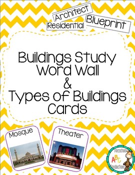 Preview of Buildings Study Word Wall