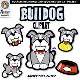Bulldog Clip Art {Squishies Clipart}