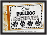Bulldog Mascot Memory Book