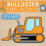 Bulldozer Craft Template | Construction Vehicle Craft | Bu
