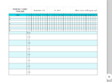 Bullet Journal Habit Tracker spreadsheet Template