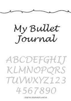 Preview of Bullet Journal Template - Full Year Unlimited - Teacher, Student or Admin