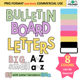 Bulletin Board Alphabet Letters - Different letter variati