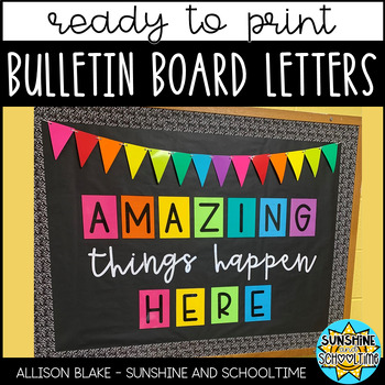 Preview of Bulletin Board: Amazing Things Happen Here