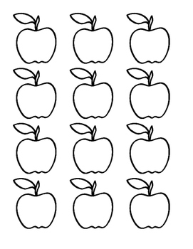 Preview of Bulletin Board Apples Template