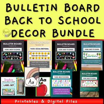 Preview of Bulletin Board Back to School Decor Bundle