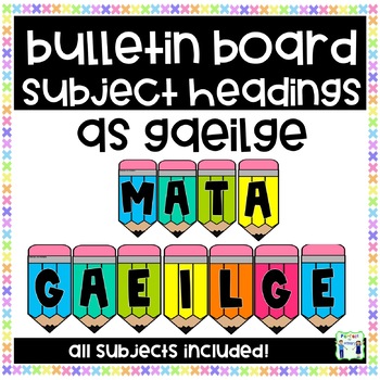 Preview of Bulletin Board Banners - Subjects as Gaeilge - Na hÁbhair Scoile