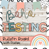 Boho Decor State Testing Bulletin Board Kit- Boho Themed S