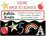 Bulletin Board Border Kit - Back to School Elementary Desi