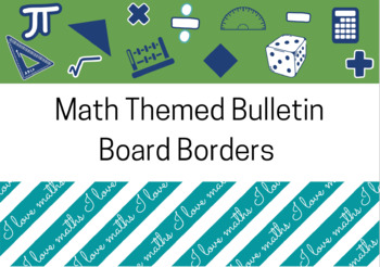 Preview of Bulletin Board Border (MATH THEMED)