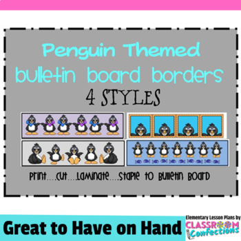 Preview of Bulletin Board Border - Penguin Theme