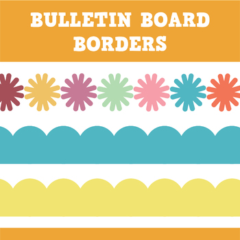 Bulletin Board Borders | 3 Border Designs by Missus Johnson | TPT