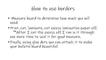 Preview of Bulletin Board Borders