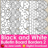 Bulletin Board Borders Black and White 2