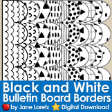 Bulletin Board Borders Black and White