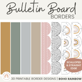 Bulletin Board Borders | Boho Rainbow Calm Classroom Decor