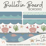 Bulletin Board Borders | Cute Sea Life | Printable Scallop