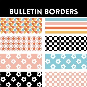 Bulletin Board Borders-- Groovy Retro Vibes by Wildly Sarcastic Social ...