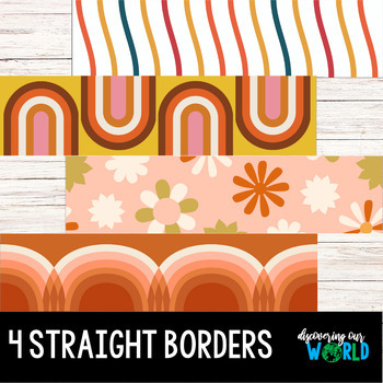Bulletin Board Borders - Retro Boho Set #1 by Discovering Our World