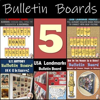 Preview of Bulletin Board Bundle: Social Studies Bulletin Boards