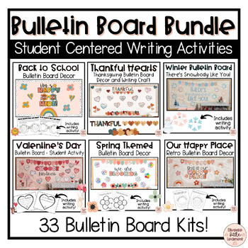 Preview of Bulletin Board Bundle | Student Activities | Seasonal Year Long Decor