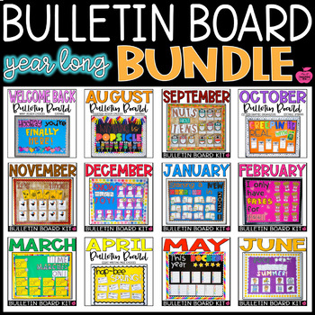 Preview of Bulletin Board Bundle - Year Long!