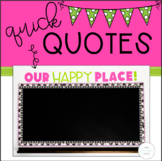 Bulletin Board-Classroom Quote-Our Happy Place
