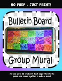 No Prep - Bulletin Board -Collaborative Mural- Character E