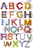 Bulletin Board Decor-Candy Letters Alphabet