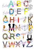 Bulletin Board Decor-Disney Letters Alphabet
