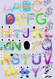 Bulletin Board Decor-Monsters Letters Alphabet