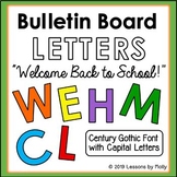 Bulletin Board Display Letters | Back To School