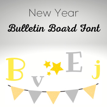 Preview of Bulletin Board Font - New Year Theme