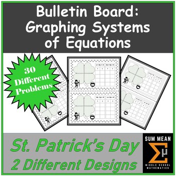 Preview of Bulletin Board: Graphing Systems of Equations | St. Patrick's Day