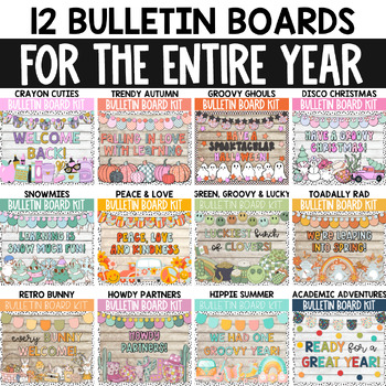 Preview of Bulletin Board Kit Bundle, Bulletin Boards for the ENTIRE YEAR / Bundle #2