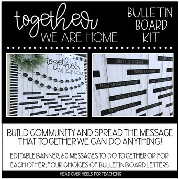 Preview of Bulletin Board Kit: Together We Are Home