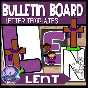 Preview of Bulletin Board Letters - LENT (Bible Theme)