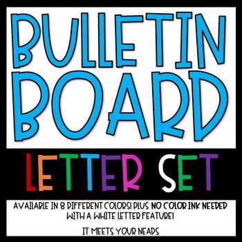 Bulletin Board Letter Set by It Meets Your NEADS | TPT