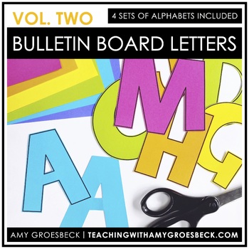 Bulletin Board Letter with AG Fonts: Vol. 2 by Amy Groesbeck